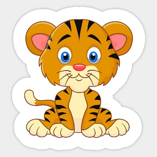 Cute Baby Tiger Sticker